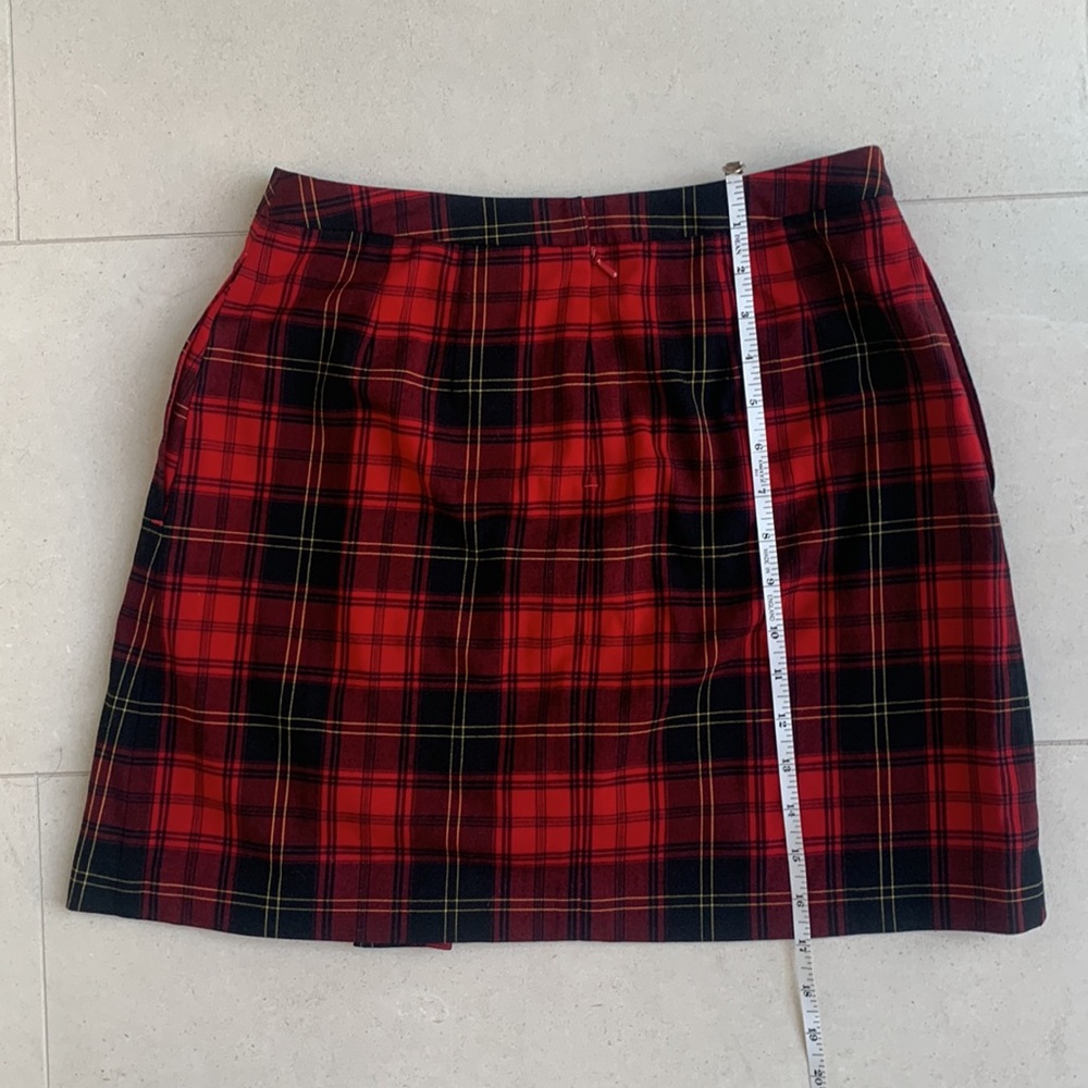 Red and Black Plaid golf skirt EP Pro Size 2 - Picture 6 of 7